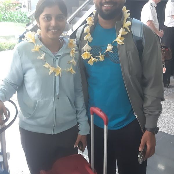 Guests welcomed with flower garlands on arrival